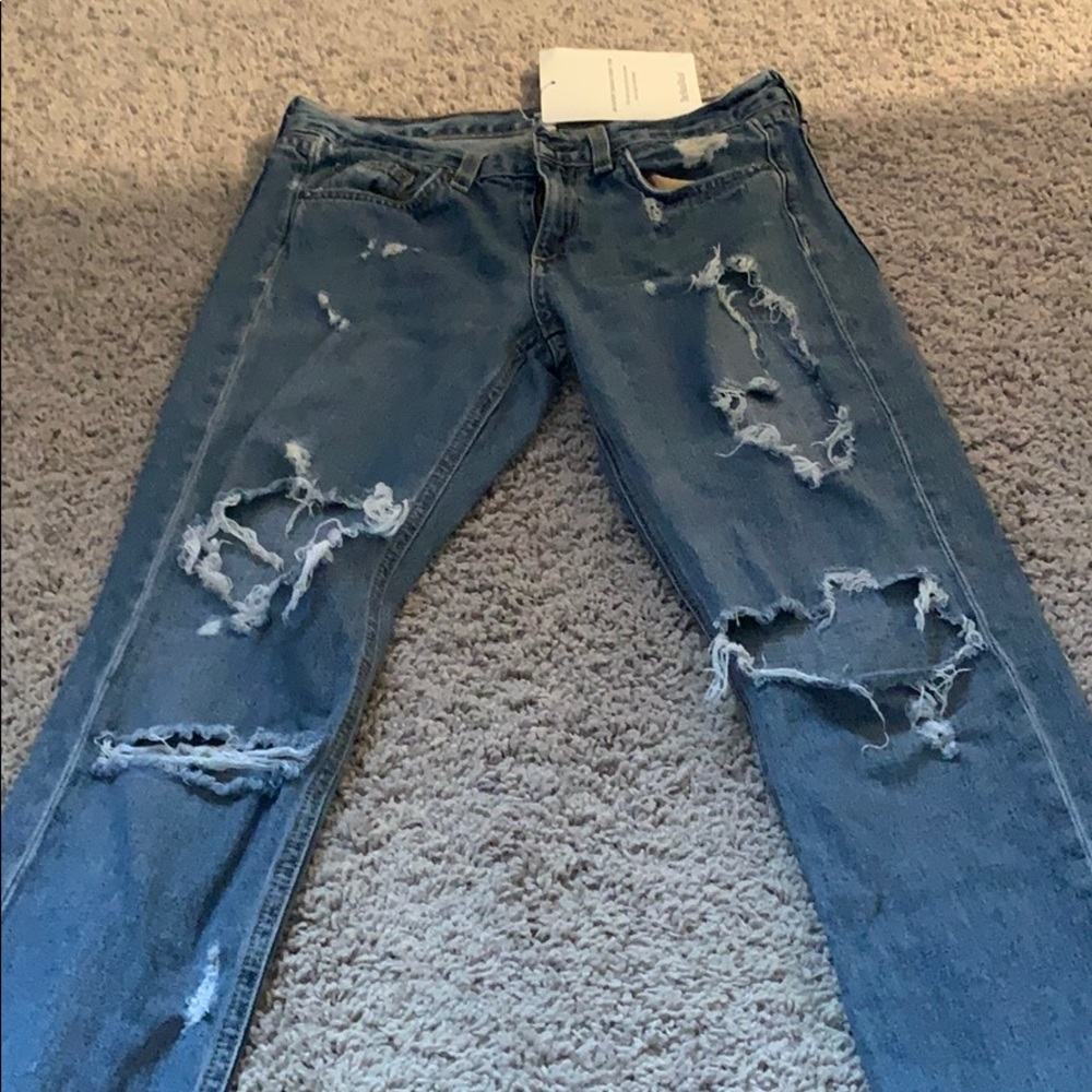 Rag & bone distressed boyfriend jeans